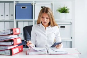 Woman Searching Tax Relief